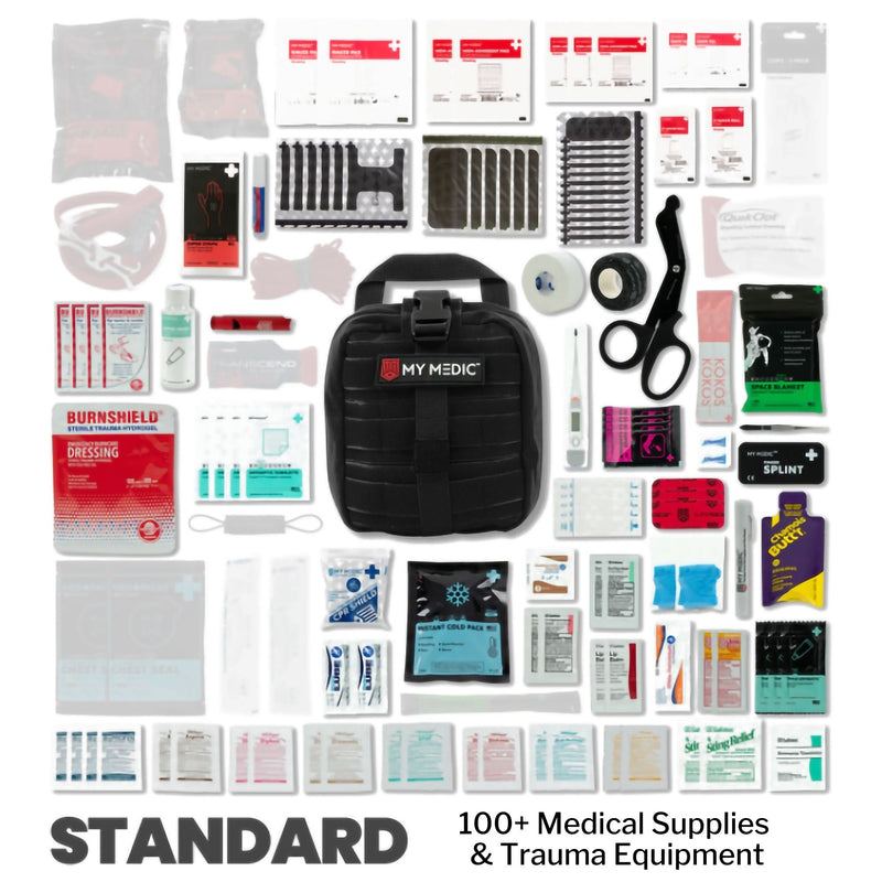 My Medic MYFAK First Aid Kit, Medical Supplies for Survival - Black