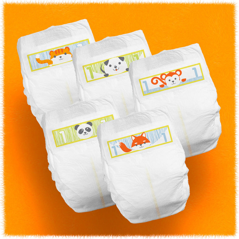 Cuties® Complete Care Diaper, Size 1, 176 per Box