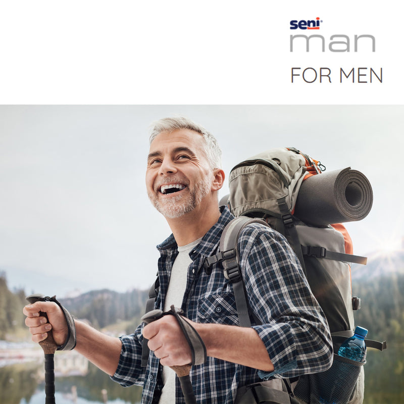 Seni® Man Moderate Absorbency Incontinence Liner, 15.7-Inch Length