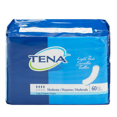 TENA Bladder Control Pads, Moderate Absorbency, Long, 12 Inch, Unisex, White