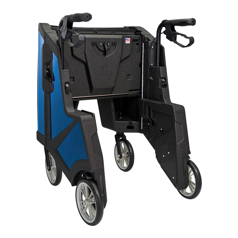 Tour 4 Wheel Rollator, 31 to 37 Inch Handle Height, Midnight Blue