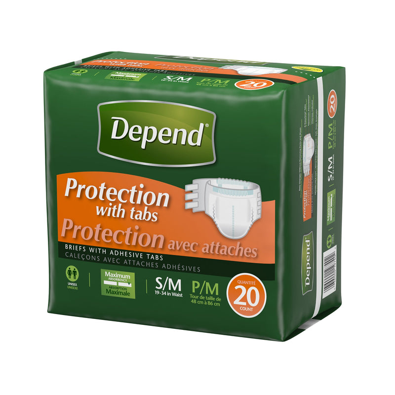 Depend® Maximum Incontinence Brief, Small / Medium