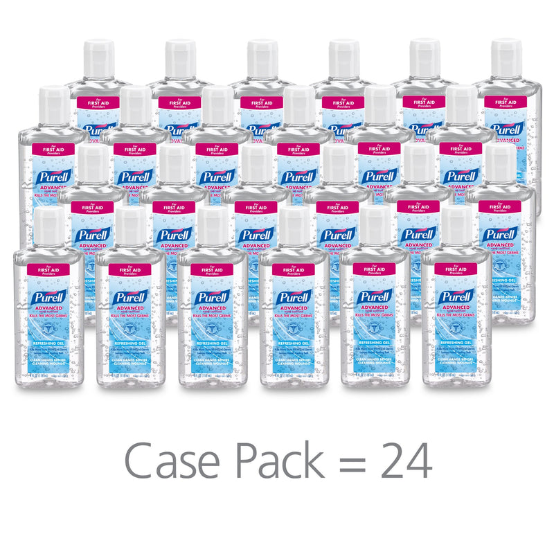 Purell Advanced Hand Sanitizer 70% Ethyl Alcohol Gel, Bottle, 4 oz, Fruit Scent