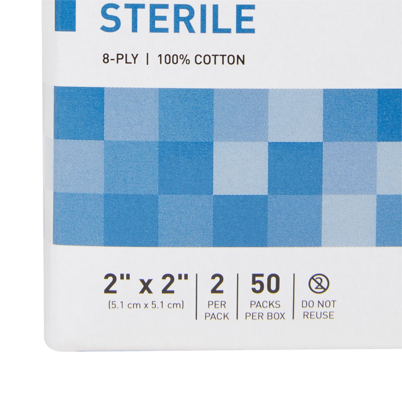 McKesson Sterile Gauze Sponge, 2 x 2 Inch