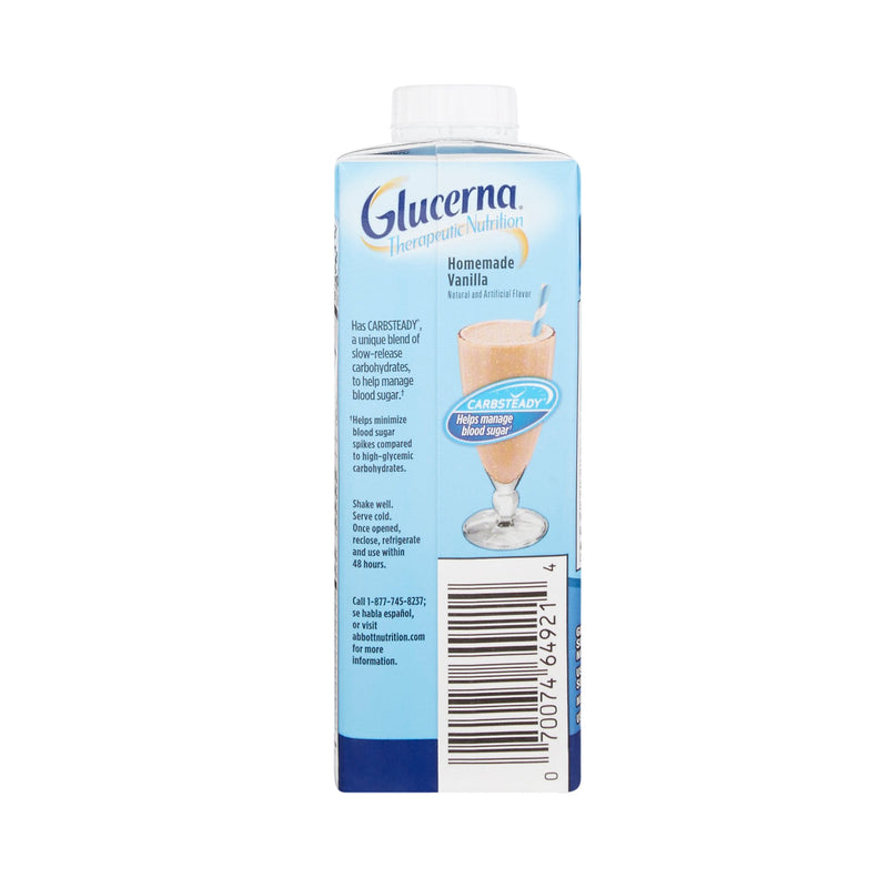 Glucerna® Therapeutic Nutrition Shake Vanilla Oral Supplement, 8 oz. Carton