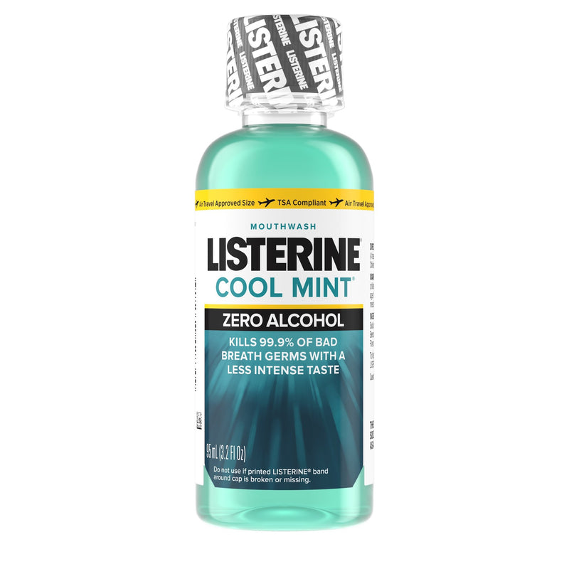 Listerine® Zero® Clean Mint Mouthwash, 3.2 oz. Bottle