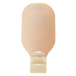 One-Piece Drainable Beige Ostomy Pouch, 12 Inch Length, 1-9/16 Inch Stoma