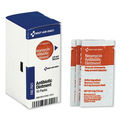 First Aid Only Triple Antibiotic Ointment, 0.5 g Packet, 60/Box (12700)