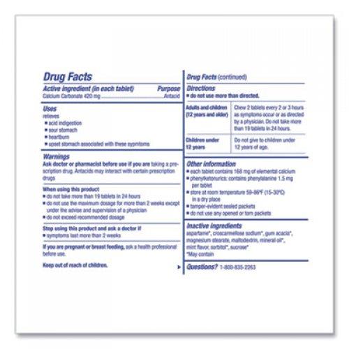 First Aid Only Over the Counter Antacid Medications for First Aid Cabinet, 250 Doses/Box (90110)