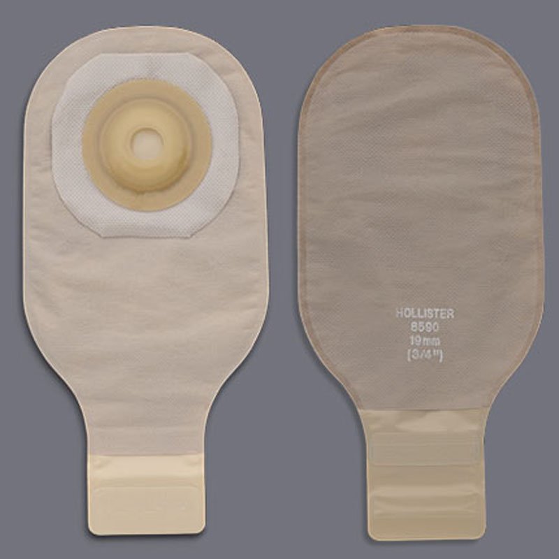 Premier™ One-Piece Drainable Beige Colostomy Pouch, 12 Inch Length, 1-3/8 Inch Stoma