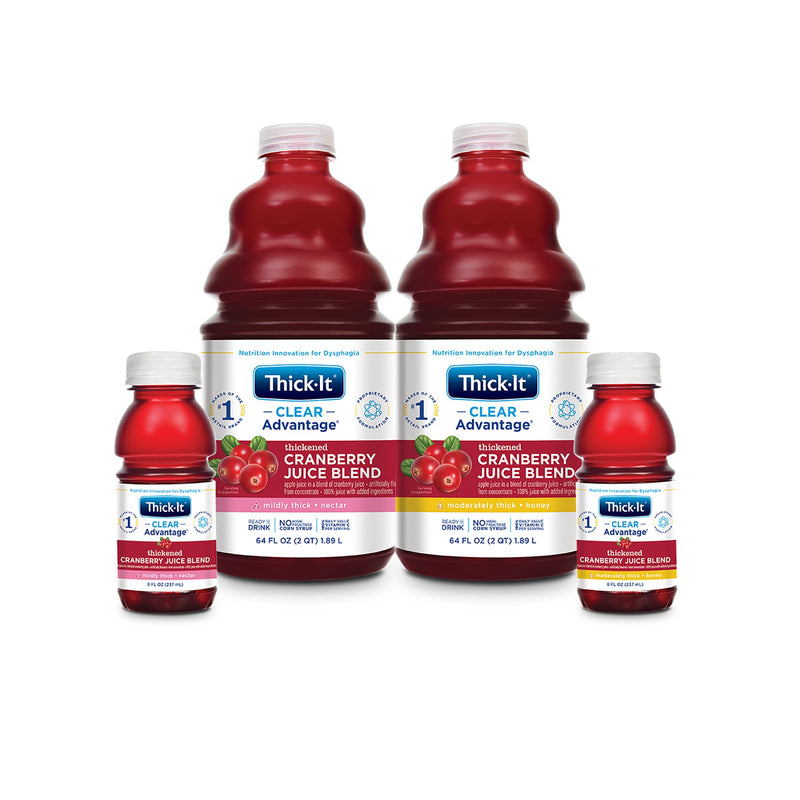 Thick-It® Clear Advantage® Honey Consistency Cranberry Thickened Beverage, 8 oz. Bottle