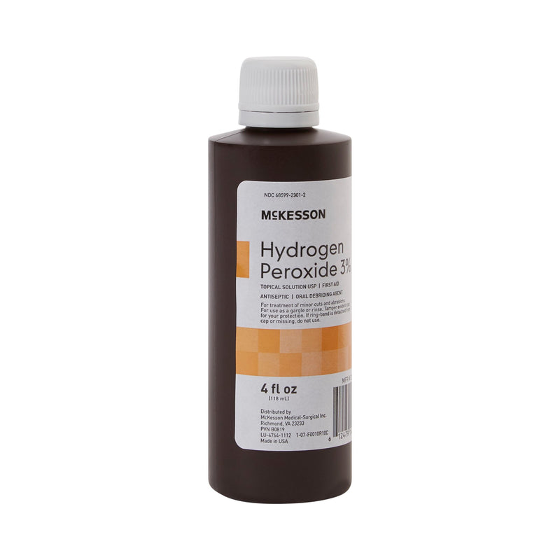 McKesson Hydrogen Peroxide Antiseptic, 4 oz. Bottle