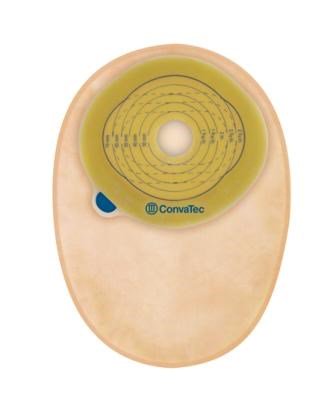 Esteem® + One-Piece Closed End Opaque Filtered Ostomy Pouch, 8 Inch Length, 13/16 to 2¾ Inch Stoma