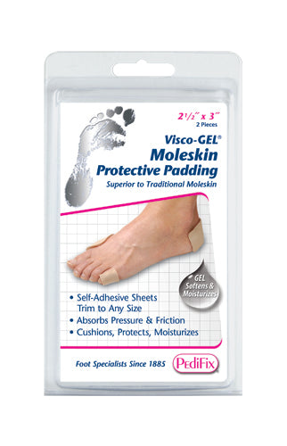 Visco Gel Moleskin 2 per Pack 2 1/2  x 3