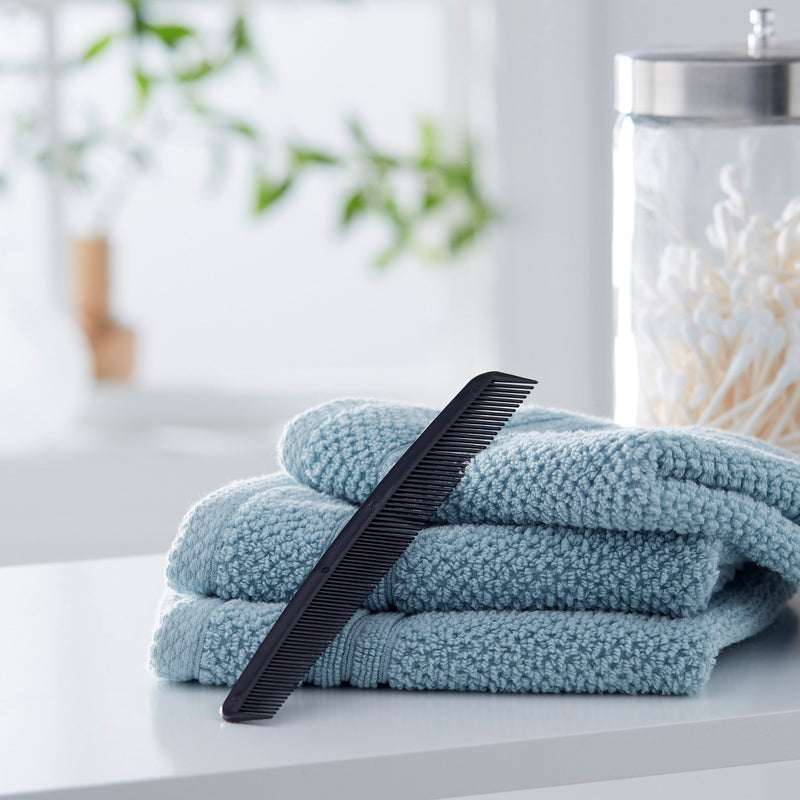 McKesson 7" Black Plastic Hair Comb