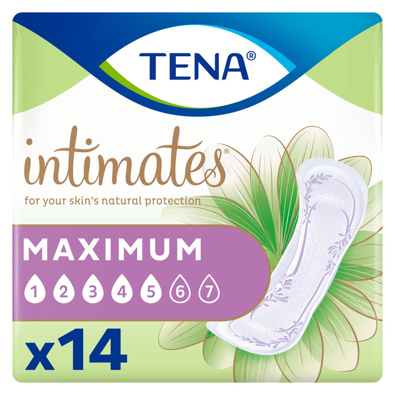 Tena® Intimates™ Maximum Bladder Control Pad, 6 x 14 Inch