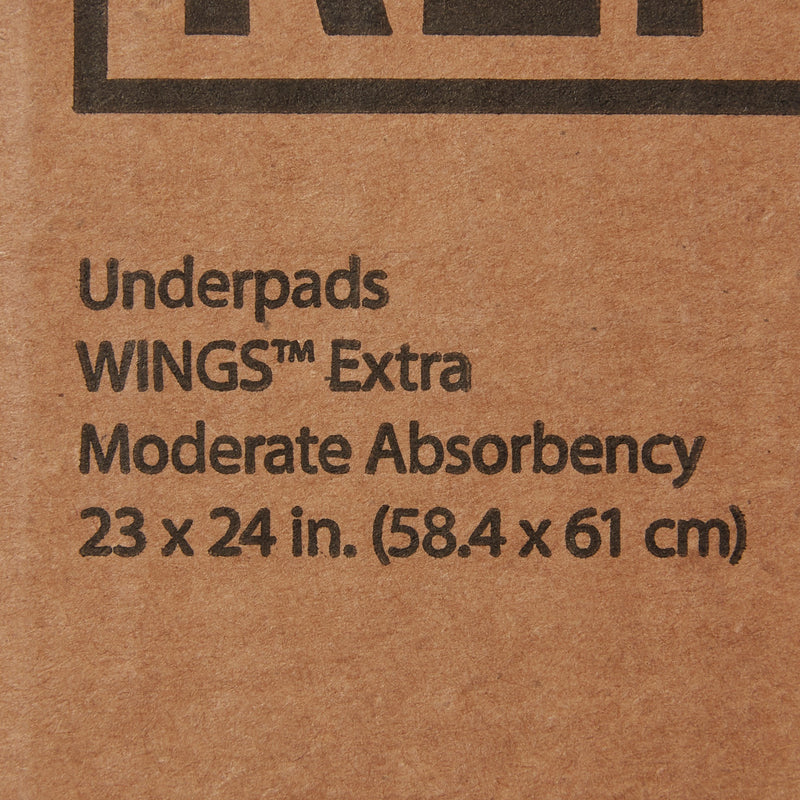 Simplicity Extra Underpad, Disposable, 23 X 24 Inch, Moderate Absorbency, Blue