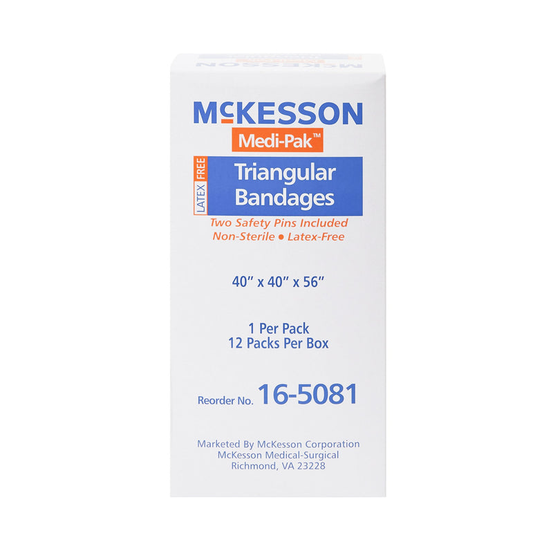 McKesson Triangular Bandage, 40 x 40 x 56 Inch