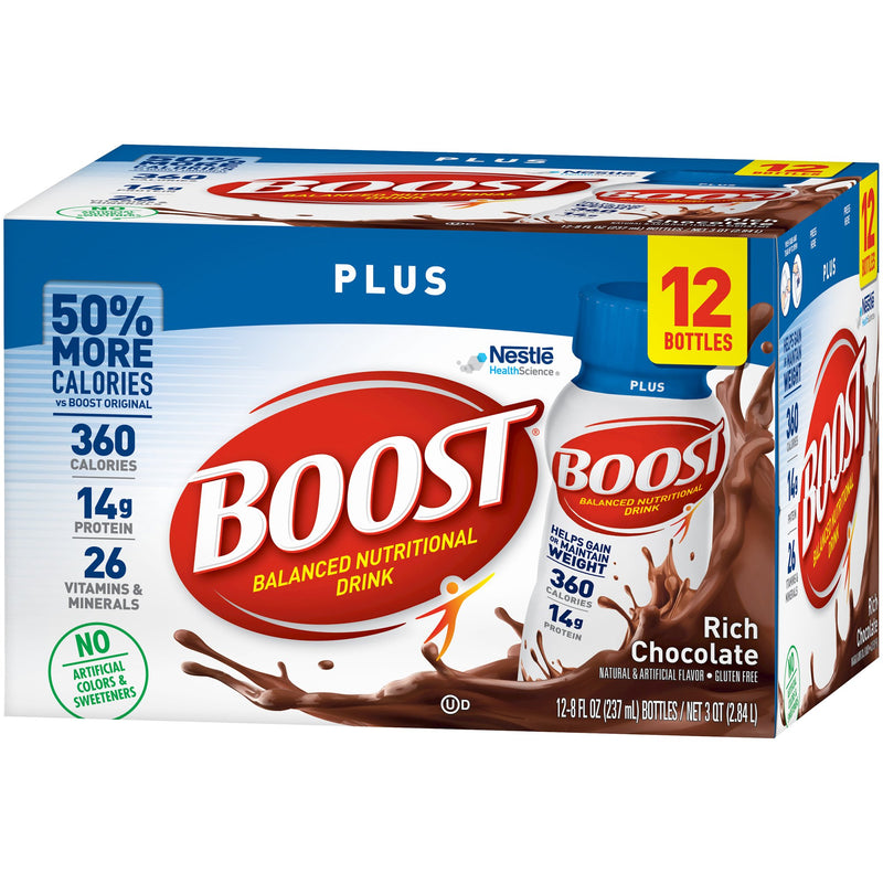 Boost® Plus Chocolate Oral Supplement, 8 oz. Bottle