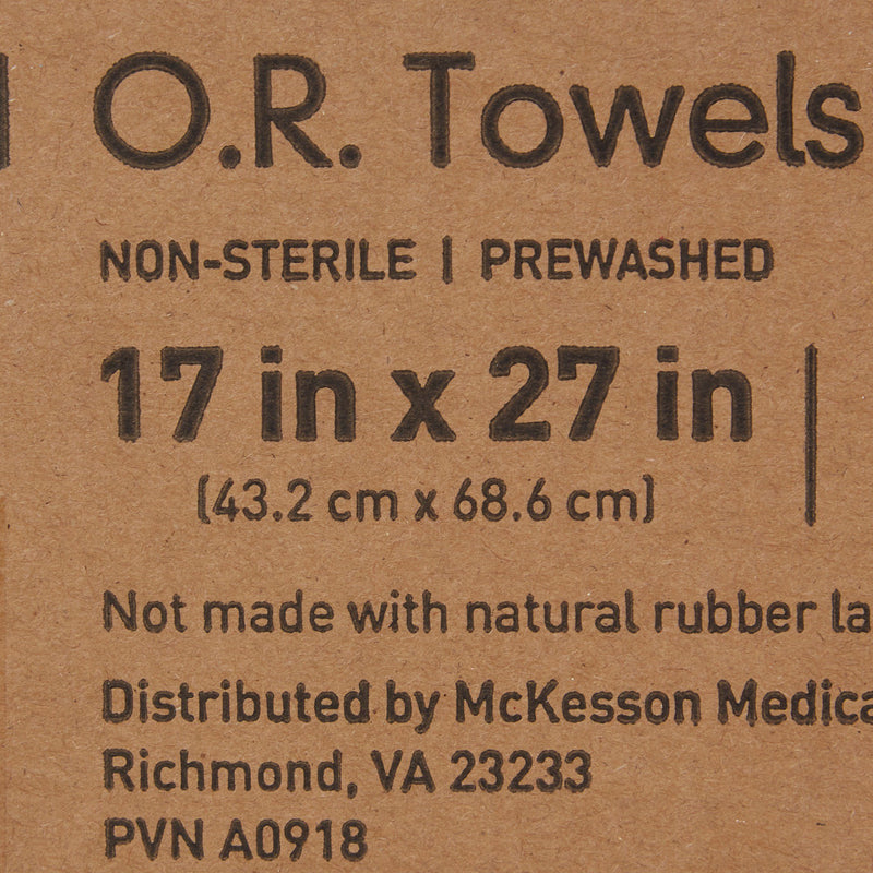 McKesson Blue Nonsterile O.R. Towel, 100 per Case