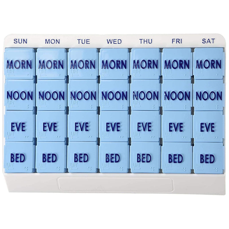 Apex Medi Tray Pill Organizer, Days of the Week / Morn, Noon, Eve, Bed