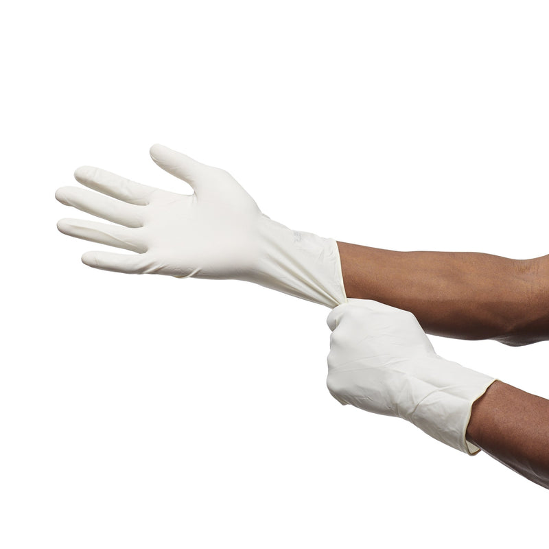 McKesson Perry® Performance Plus Latex Standard Cuff Length Surgical Glove, Size 9, Cream