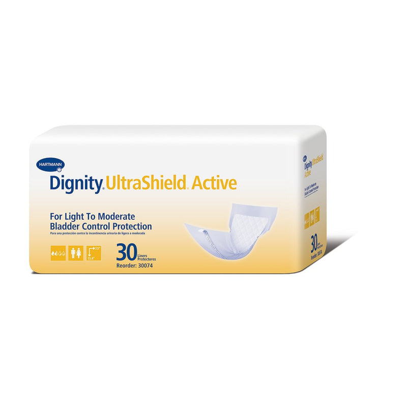 Dignity® UltraShield® Active For Light to Moderate Incontinence Liner, 15.4-Inch Length