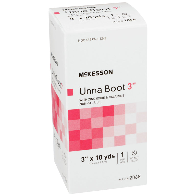 McKesson Unna Boot with Calamine and Zinc Oxide, 3 Inch x 10 Yard