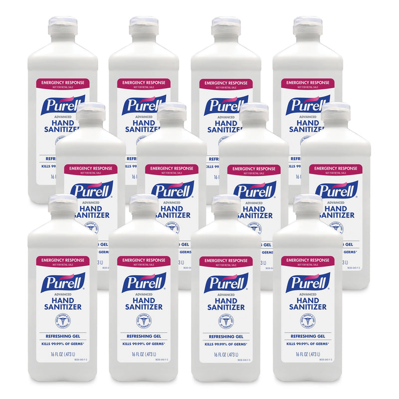 Purell® Advanced Hand Sanitizer Refreshing Gel, 16 oz. Flip Cap Bottle
