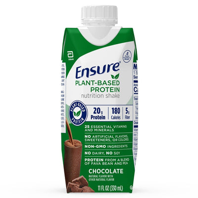 Ensure® Plant Based Protein Chocolate Oral Supplement, 11 oz. Carton