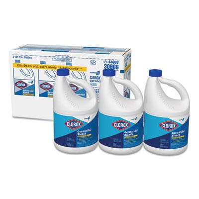 Clorox Concentrated Germicidal Bleach, Regular, 121oz Bottle (30966EA)