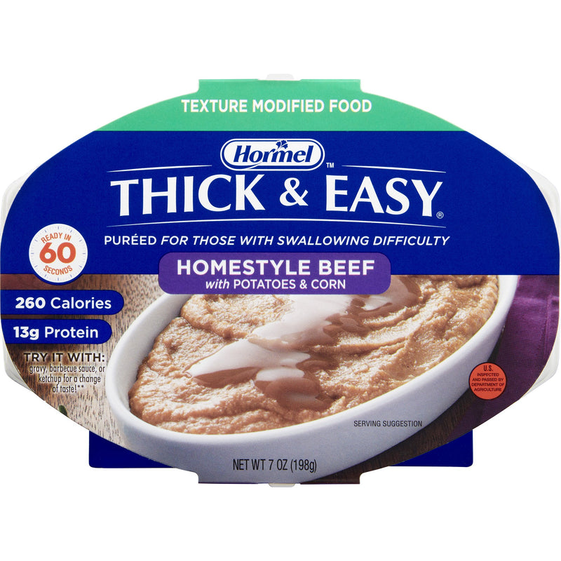 Thick & Easy® Purées, Beef with Potatoes and Corn Purée, 7 oz. Tray