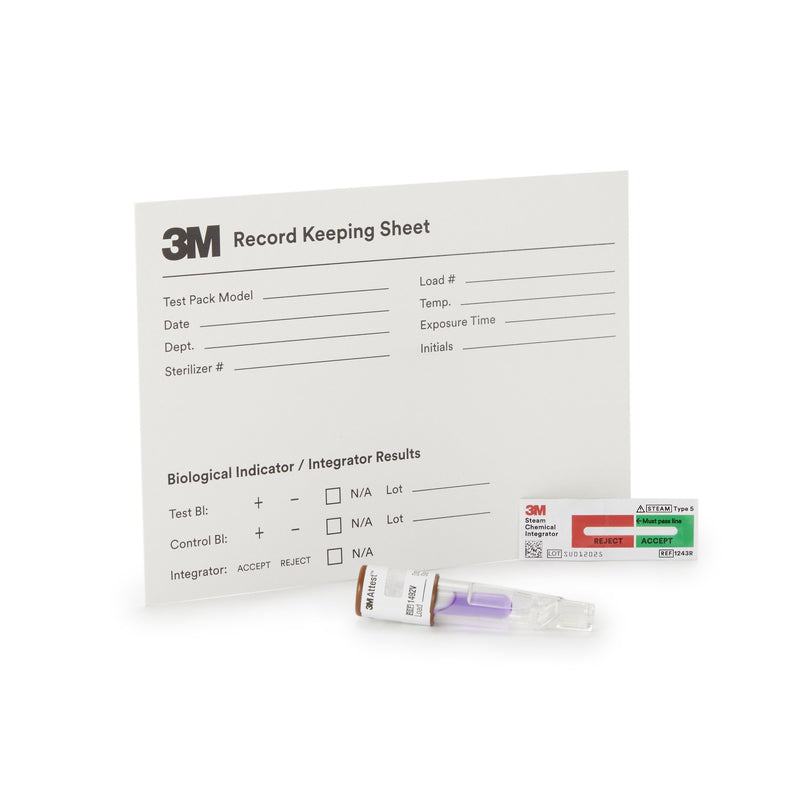3M™ Attest™ Super Rapid 5 Steam-Plus Sterilization Biological Indicator Challenge Pack