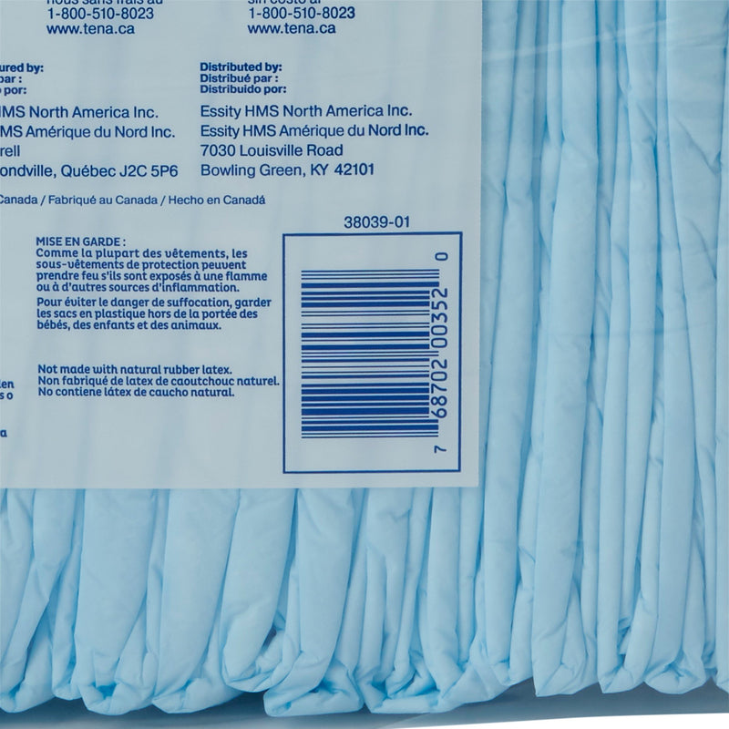 TENA Regular Underpads, Light Absorbency, Blue, Disposable, Latex-Free, 23 X 36 Inch
