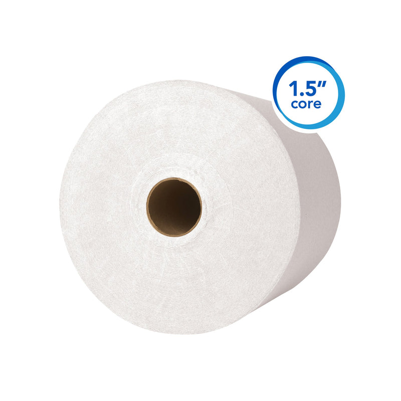 Scott Paper Towels, Hardwound, Continuous Roll, 8", White