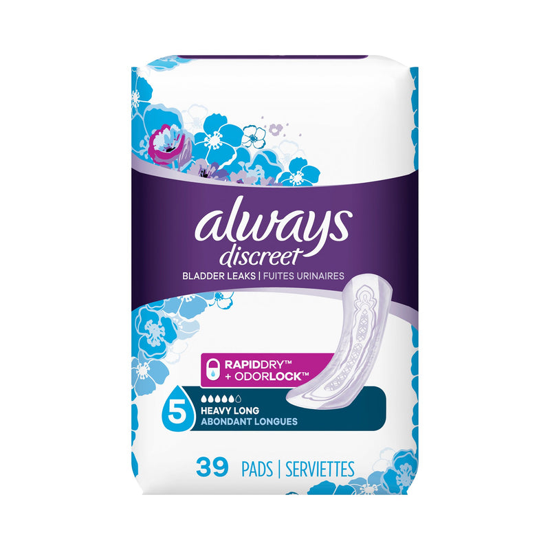 Always® Discreet Maximum Incontinence Liner, Long Length