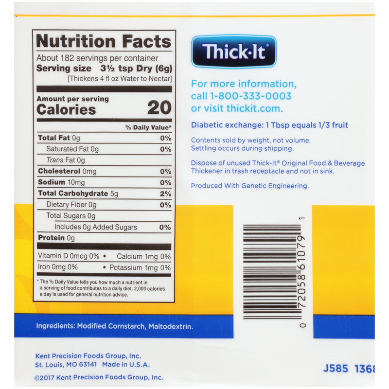 Thick-It® Original Ready to Use Food & Beverage Thickener, 36 oz. Canister