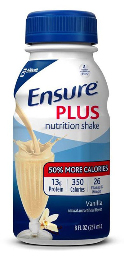 Ensure® Plus Nutrition Shake Vanilla Oral Supplement, 8 oz. Bottle