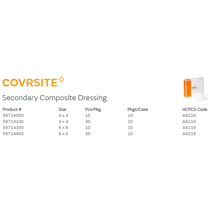 Covrsite Composite Dressing, 4 x 4 Inch