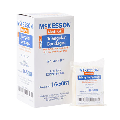 McKesson Triangular Bandage, 40 x 40 x 56 Inch
