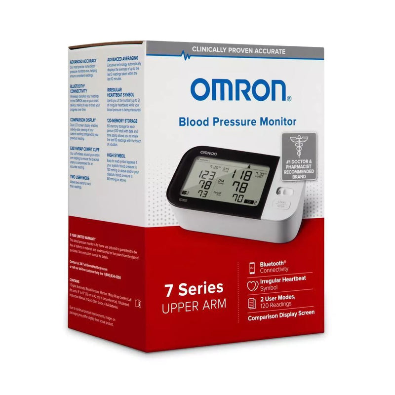 Omron 7 Series® Digital Blood Pressure Monitoring Unit for Home Use, Adult Cuff
