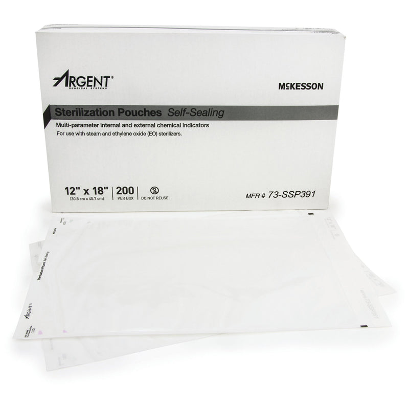 McKesson Argent® Sure-Check® Sterilization Pouch, 12 x 18 Inch