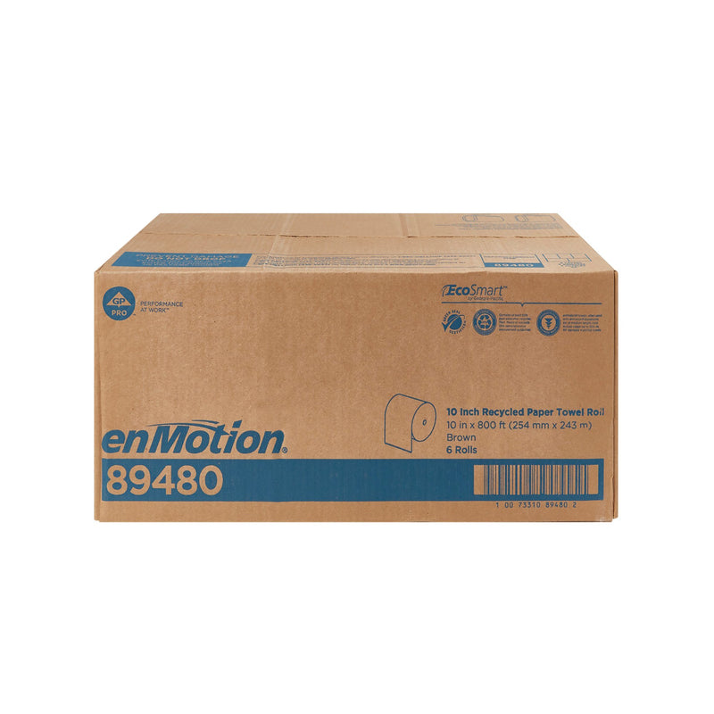 enMotion® Touchless Brown Paper Towel, 10 Inch x 800 Foot, 6 Rolls per Case