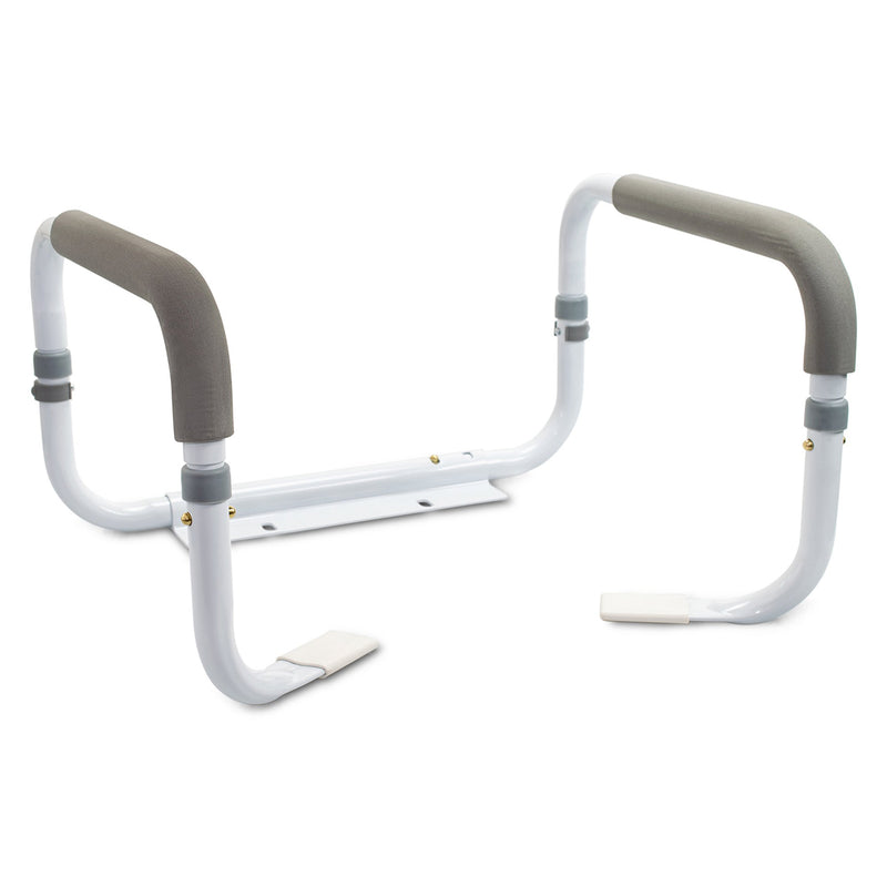 McKesson Toilet Safety Rail, White Steel, Width-Adjustable