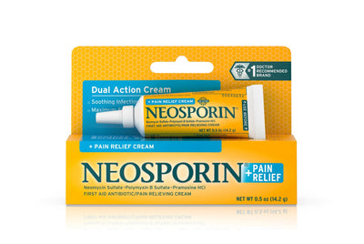 Neosporin® Bacitracin / Neomycin / Polymyxin B / Pramoxine First Aid Antibiotic Cream, 0.5 oz. Tube