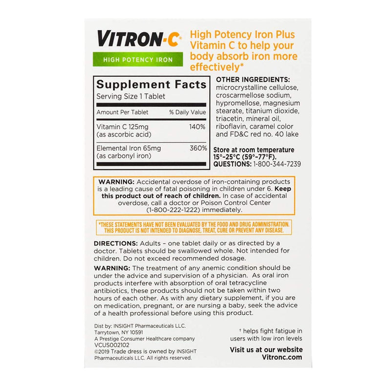 Vitron-C® Ascorbic Acid / Iron Supplement