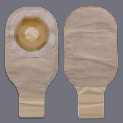 Premier™ One-Piece Drainable Beige Colostomy Pouch, 12 Inch Length, 1¼ Inch Stoma