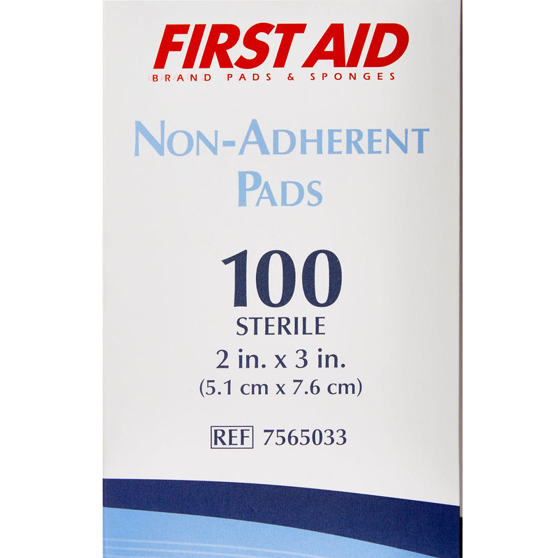 American® White Cross Non-Adherent Dressing, 2 x 3 Inch