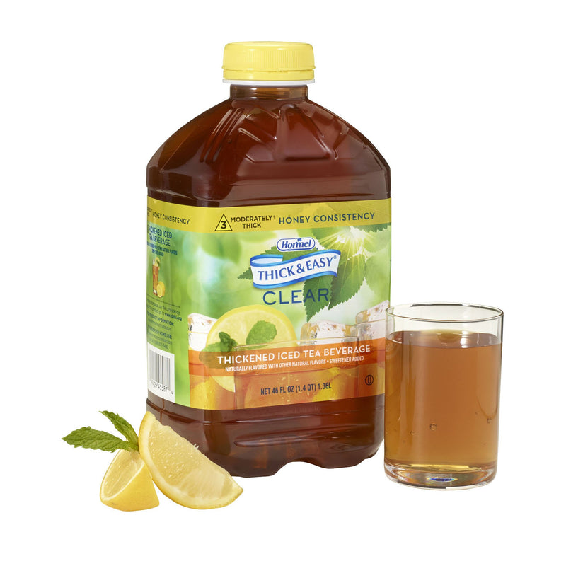 Thick & Easy® Clear Honey Consistency Iced Tea Thickened Beverage, 46 oz. Bottle