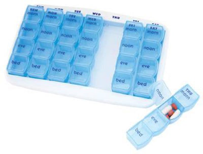 Apex-Carex® MediChest™ Pill Organizer, 1 x 5-1/4 x 8-13/50 Inch